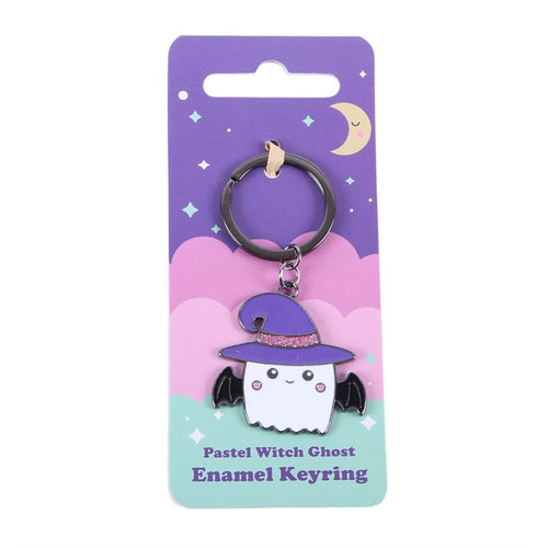 Pastel Witch Ghost Keyring