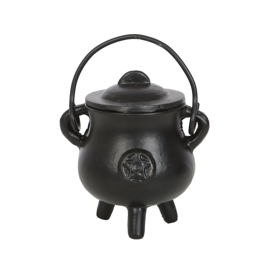 Cast Iron Cauldron with Pentagram 7.5cm