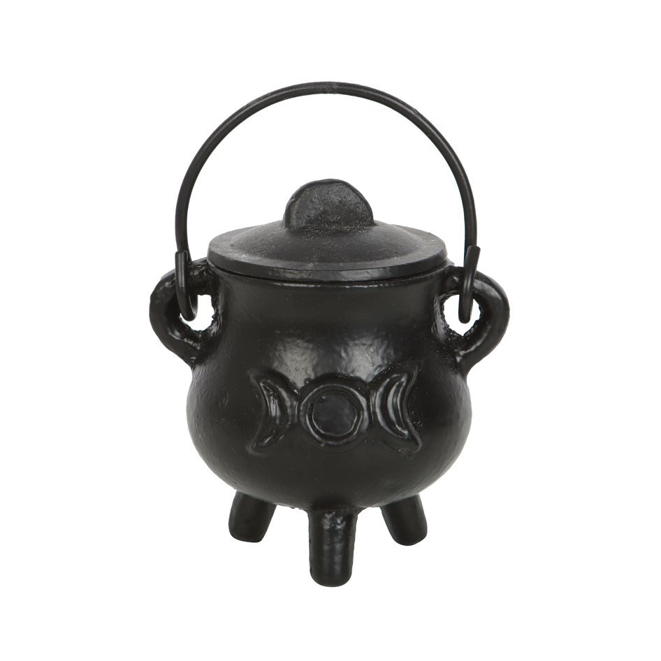 Cast Iron Cauldron with Triple Moon 7.5cm