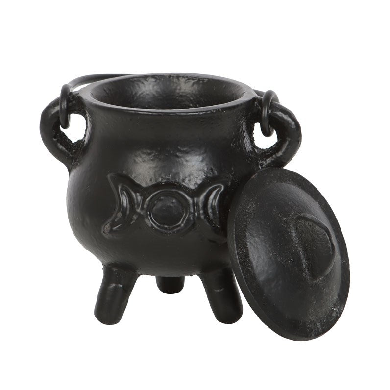 Cast Iron Cauldron with Triple Moon 7.5cm