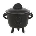 Cast Iron Cauldron with Pentagram 11cm