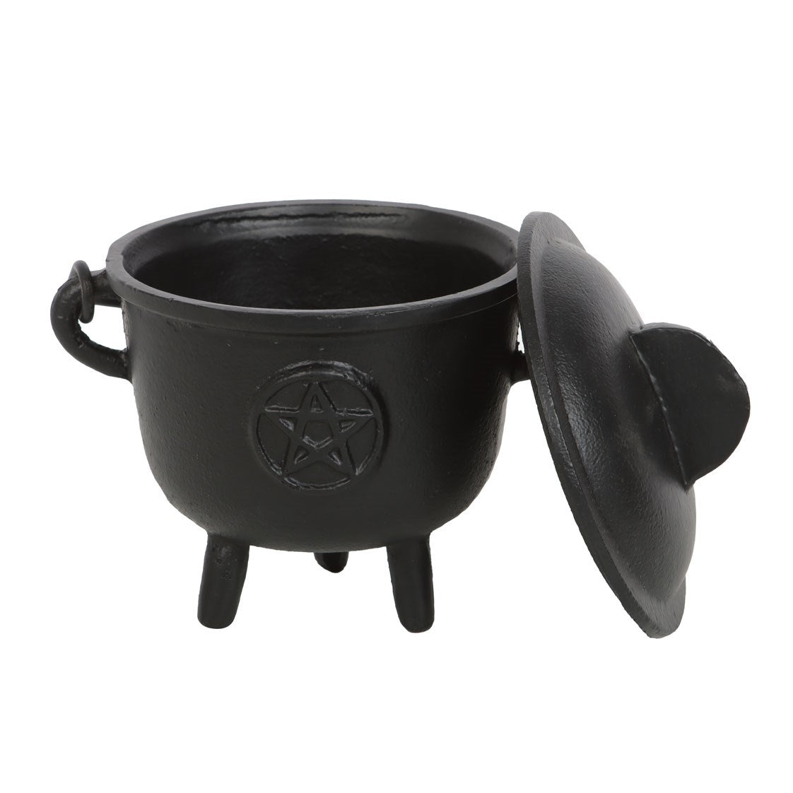 Cast Iron Cauldron with Pentagram 11cm