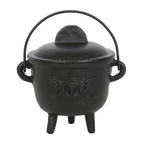 Cast Iron Cauldron with Triple Moon 11cm