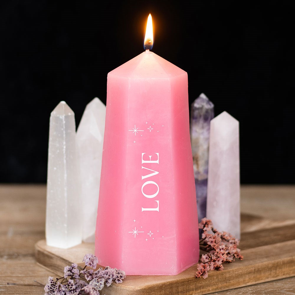 Crystal Pillar Candle