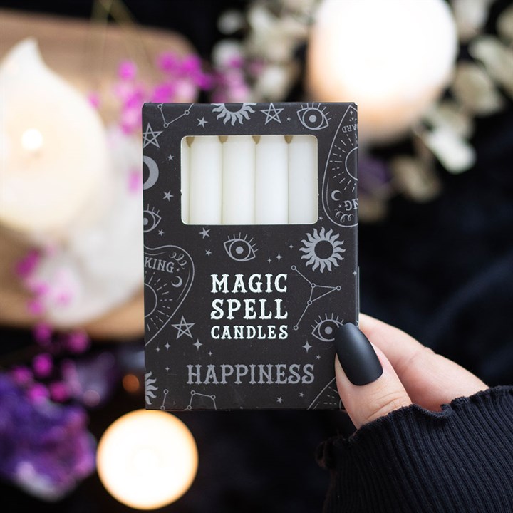 White 'Happiness' Spell Candles