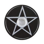 Black Pentagram Spell Candle Holder