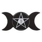 Black Triple Moon Spell Candle Holder