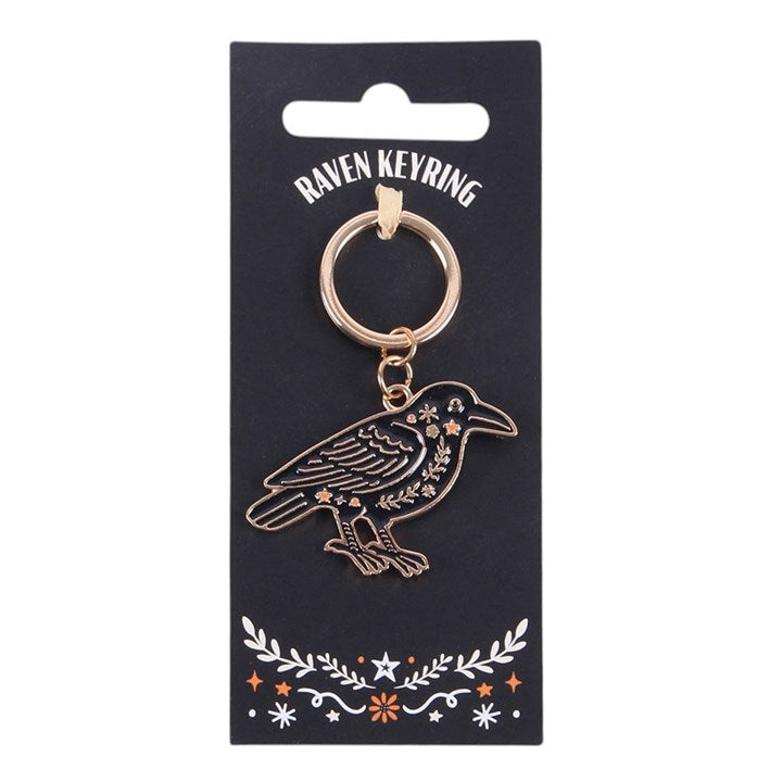 Folk Raven Keyring