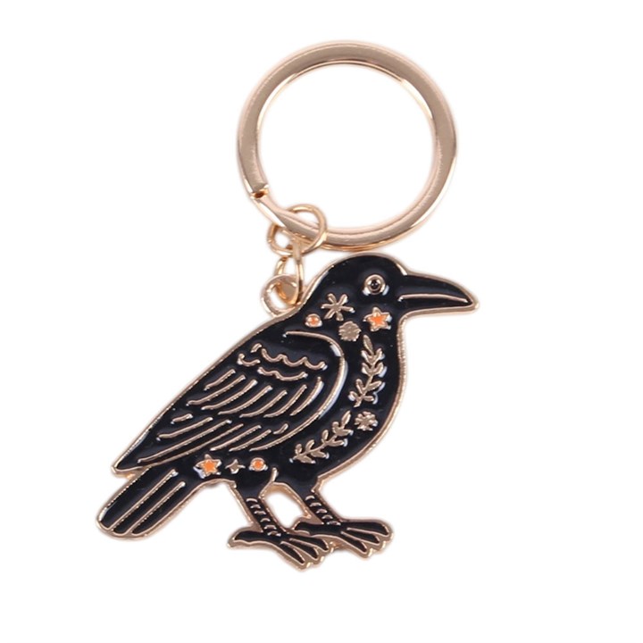 Folk Raven Keyring