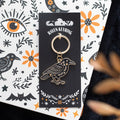 Folk Raven Keyring