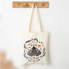 Folk Moth Tote Bag