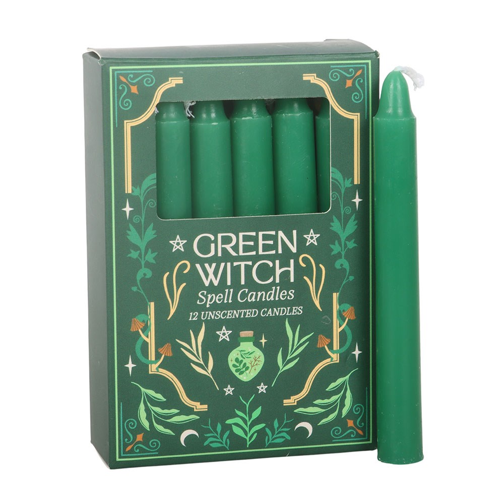Green Witch Spell Candles
