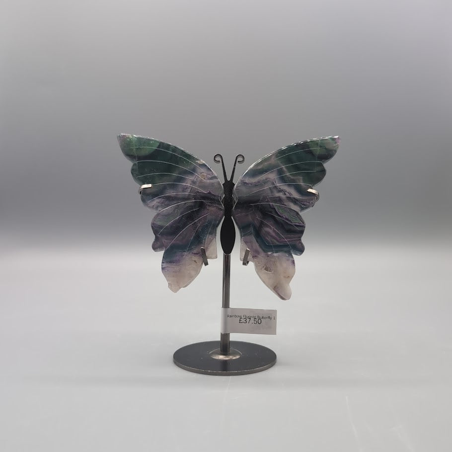 Rainbow Fluorite Butterfly 1
