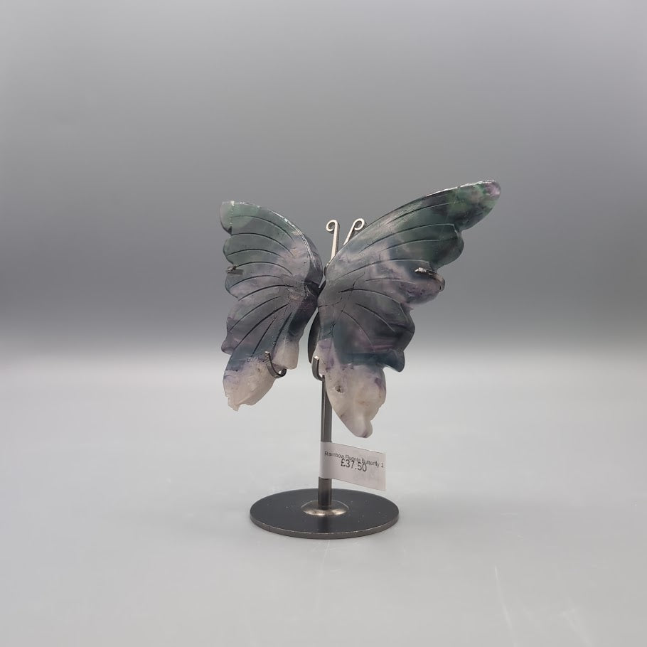 Rainbow Fluorite Butterfly 1