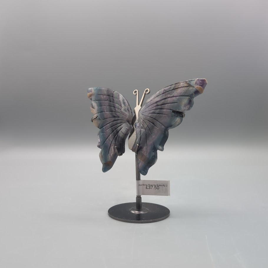 Rainbow Fluorite Butterfly 2