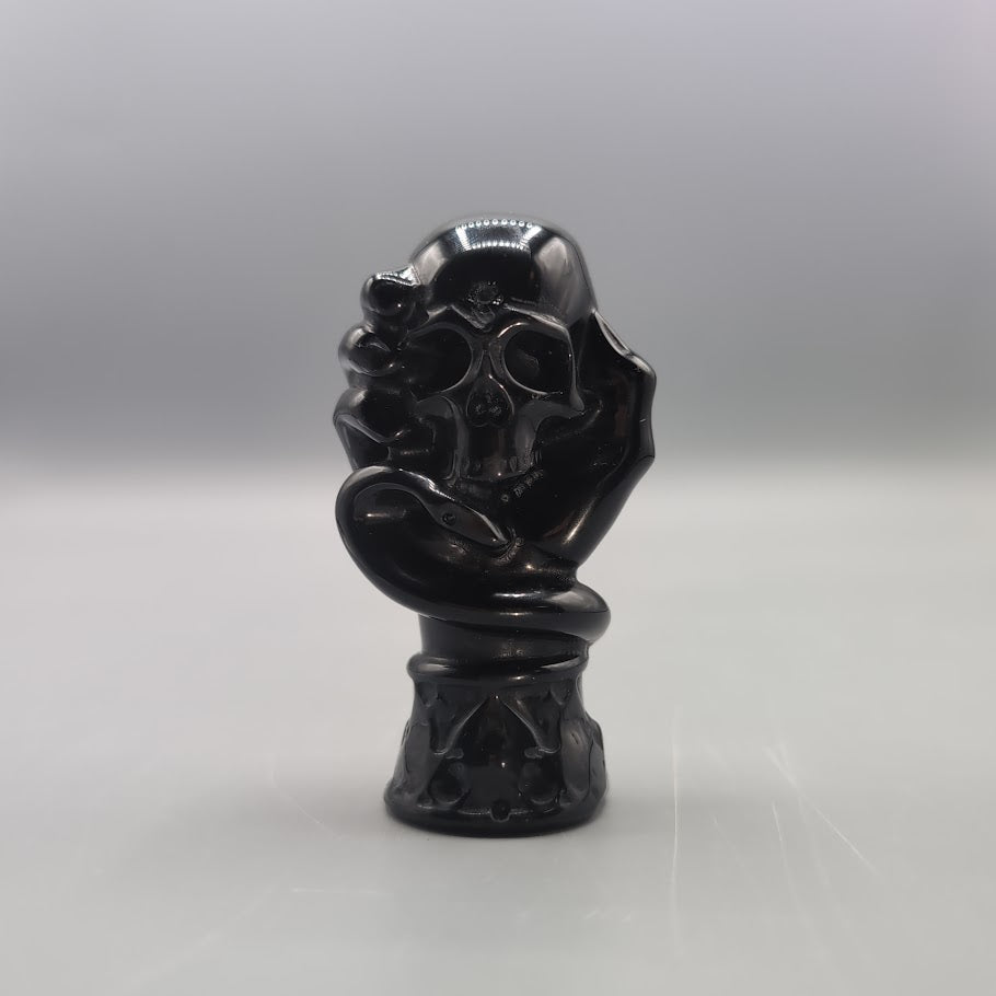 Skull in Hand Carving