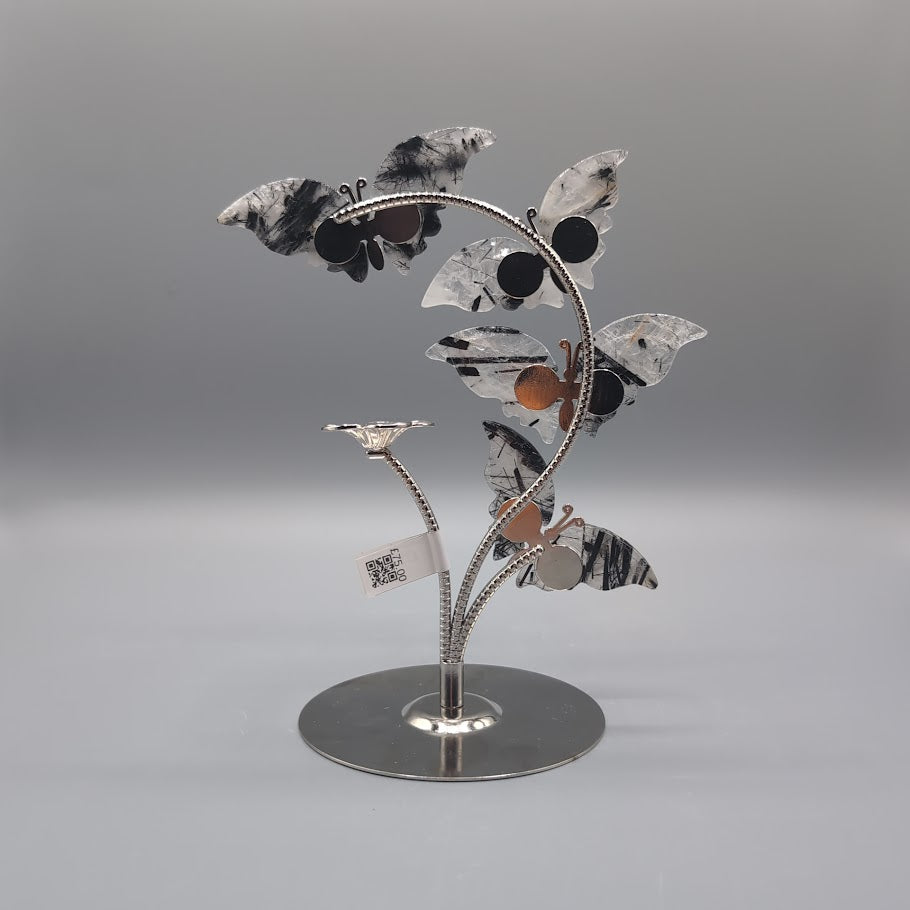 Tourmalinated Quartz Butterflies