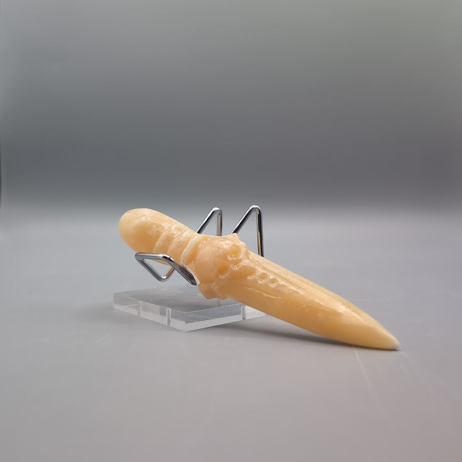Yellow Calcite Dagger Carving