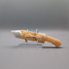 Yellow Calcite Dagger Carving