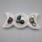 Selenite Triple Moon