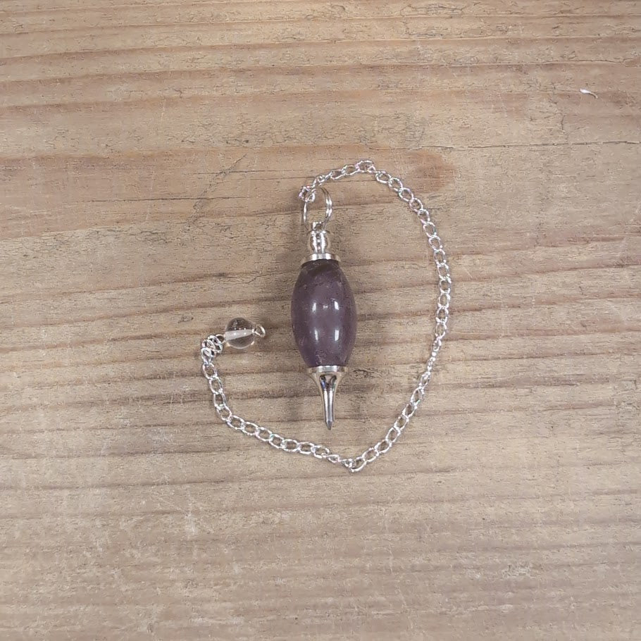 Lingam Shaped Gemstone Pendulum