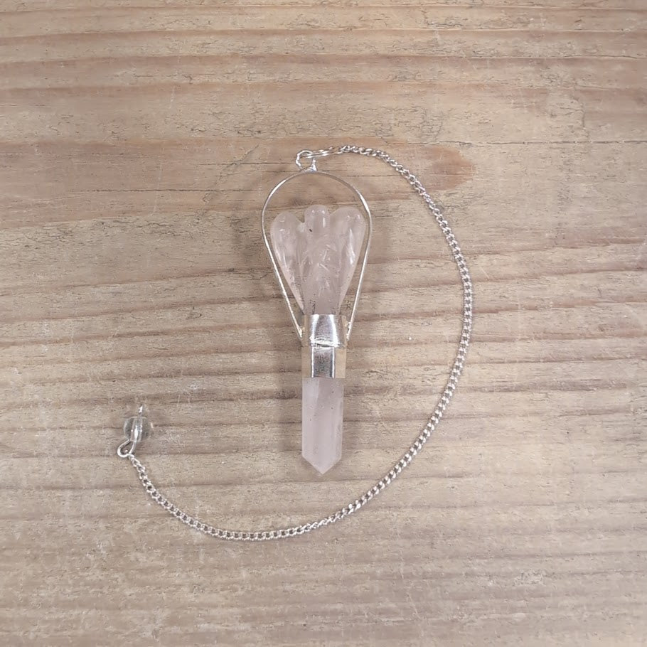 Angel Pendulum Spiritual Stone with Ring