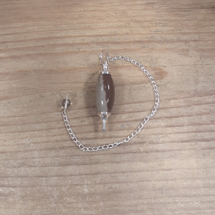 Lingam Shaped Gemstone Pendulum