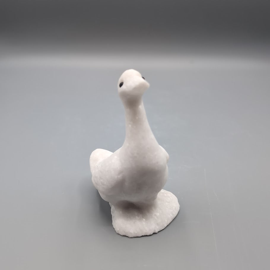 Marble Goose Carving