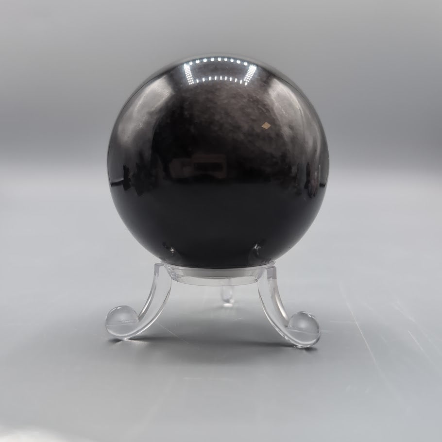 Silver Sheen Obsidian Sphere