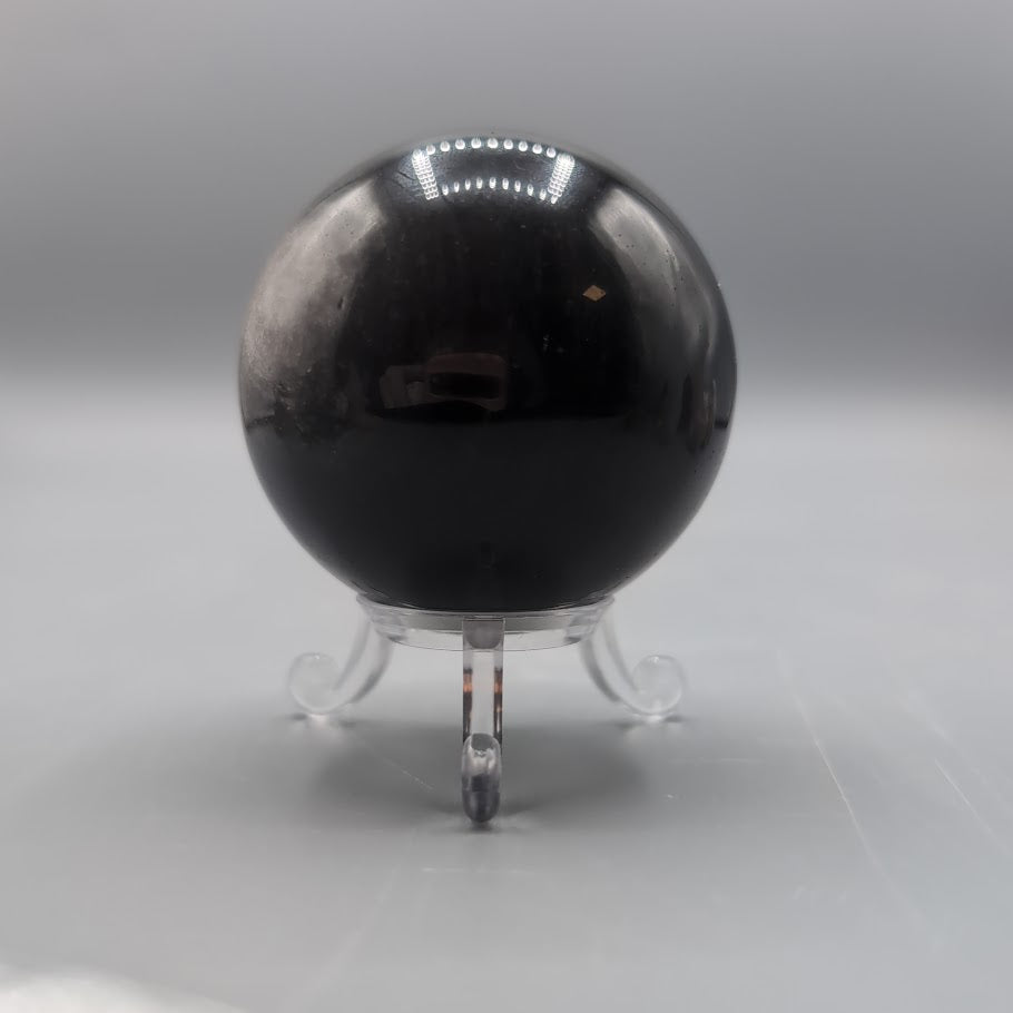 Silver Sheen Obsidian Sphere