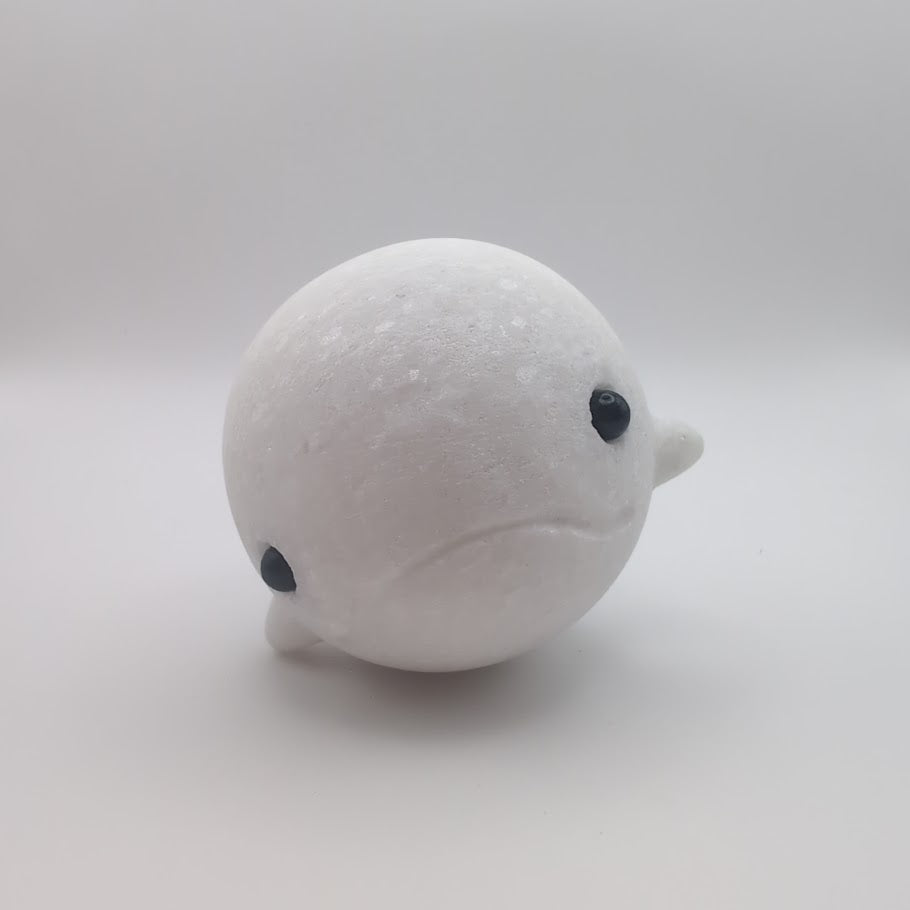 Marble Whale Carving