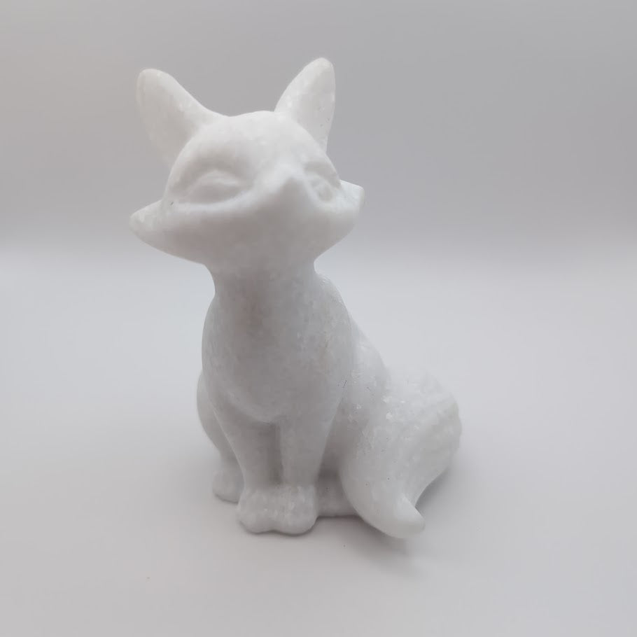 Marble Fox Carving