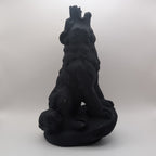 Obsidian Wolf Carving