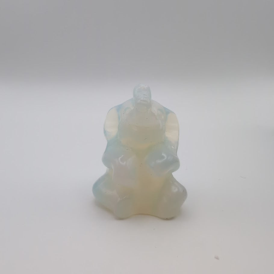 Sitting Elephant Carving