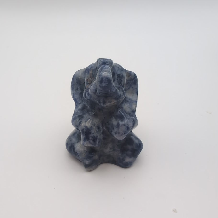 Sitting Elephant Carving