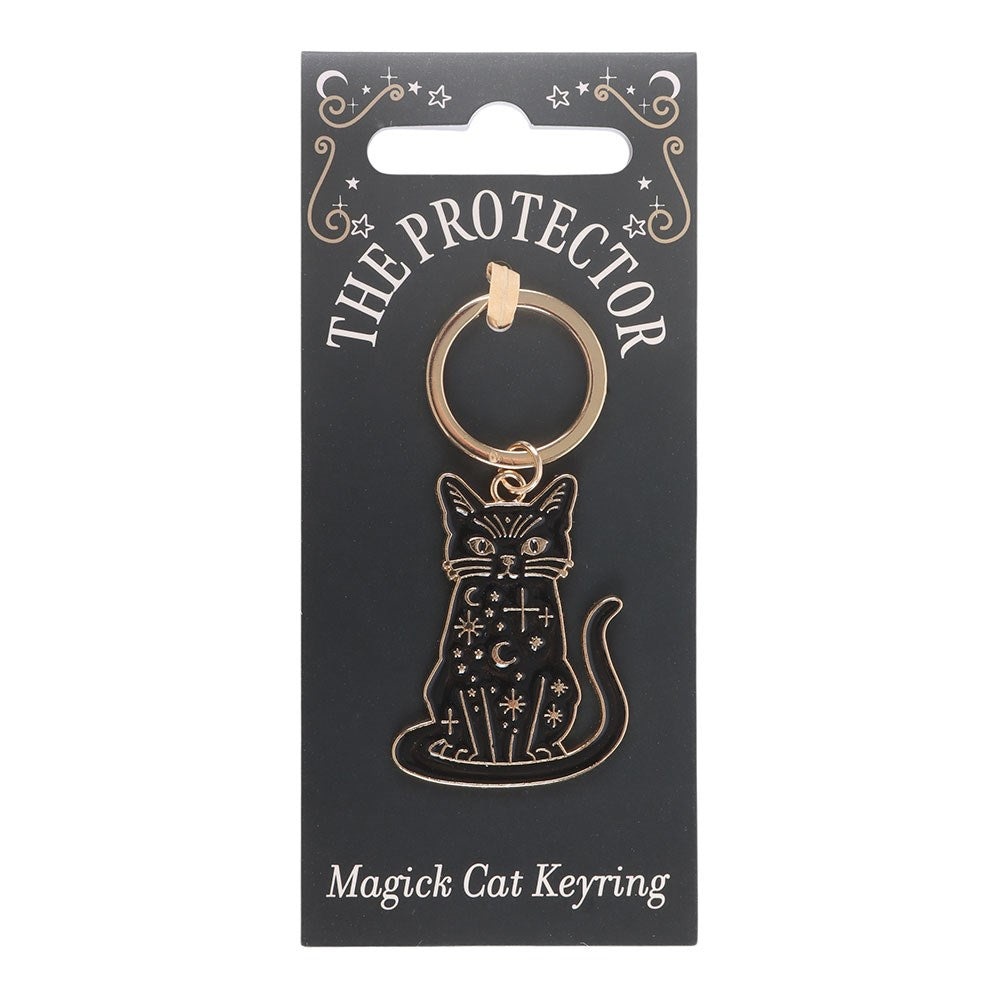 Protector Black Cat Magick Keyring