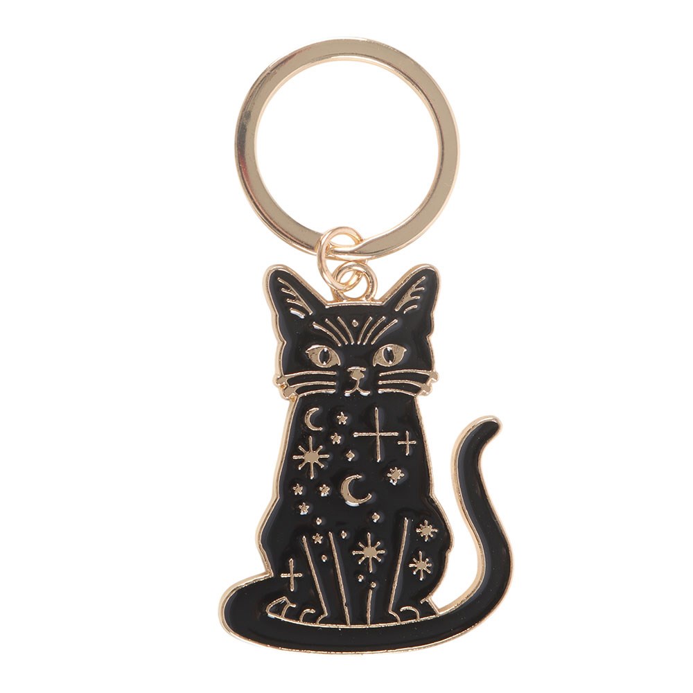 Protector Black Cat Magick Keyring