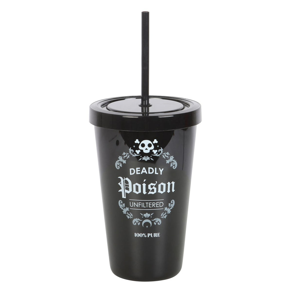Deadly Poison Tumbler with Straw