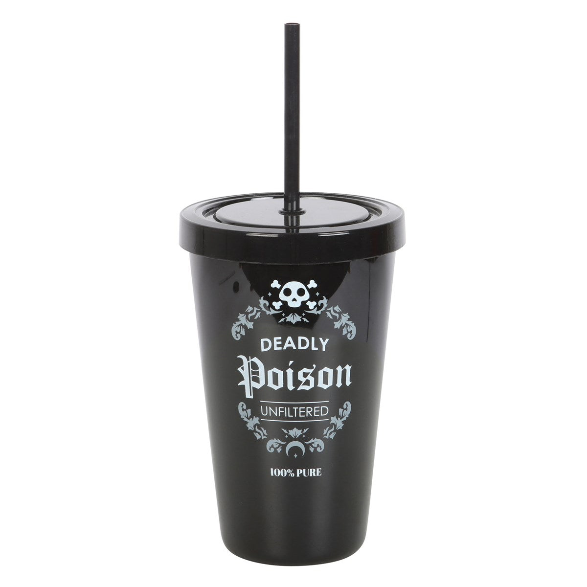 Deadly Poison Tumbler with Straw
