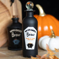 Witches Brew Decorative Glass Potion Bottle