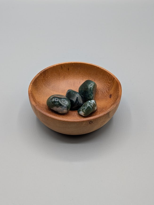 Moss Agate Tumble