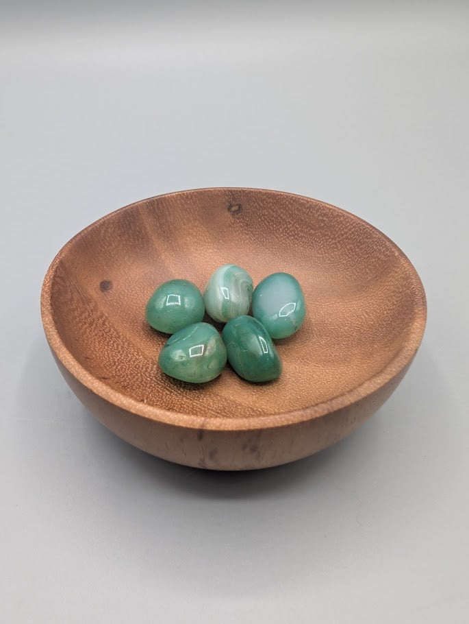 Green Agate Tumble