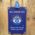 All Seeing Eye Hanging Sign