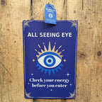 All Seeing Eye Hanging Sign