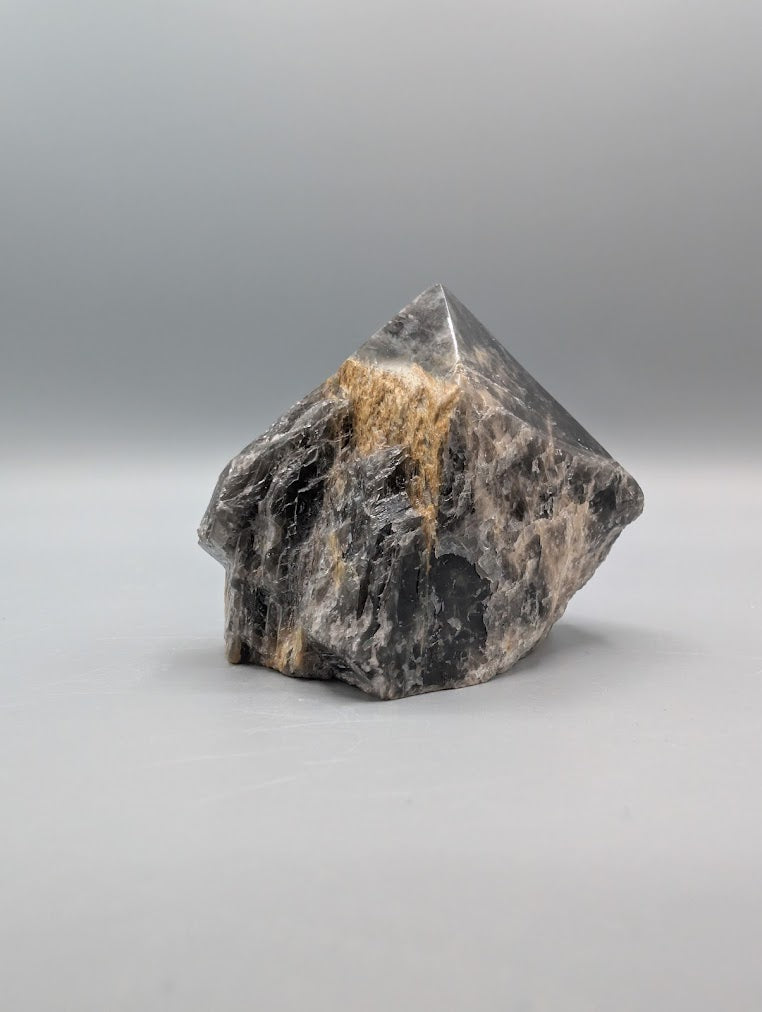 Black Moonstone Rough Cut