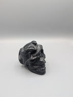 Skull with Snake Carving