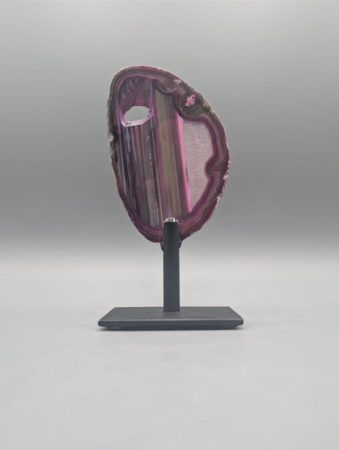 Agate Slice on Stand