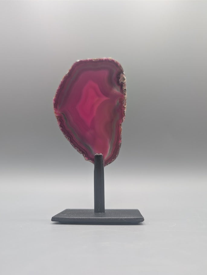 Agate Slice on Stand