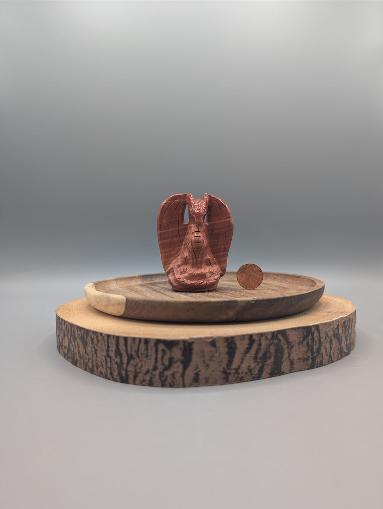 Red Jasper Dragon Carving