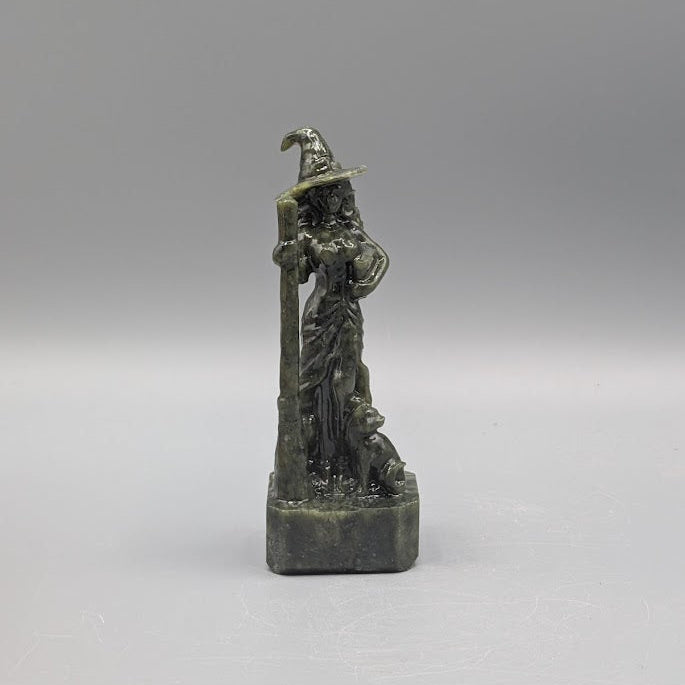 Witch Serpentine Carving